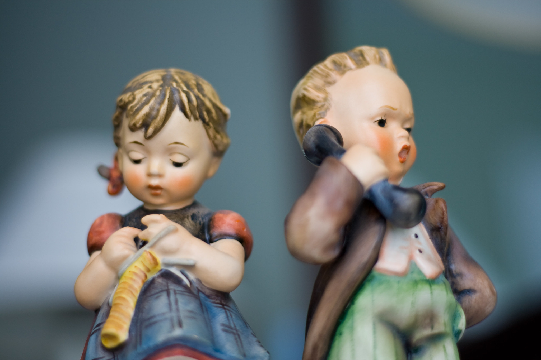 “Boy and Girl Hummel Figurines” © Jason Pratt; Creative Commons license