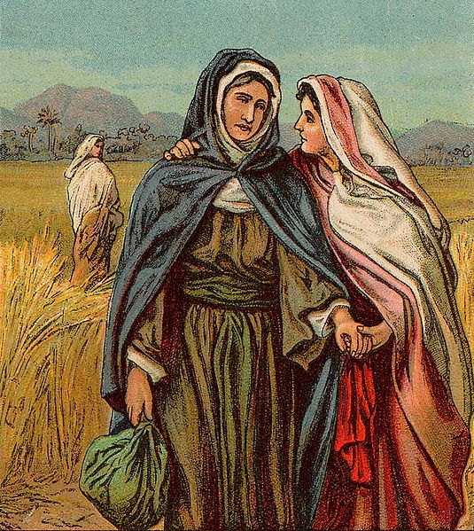 "Ruth's Wise Choice" by Providence Lithograph Company; Public Domain