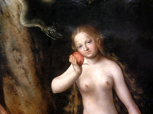 "Adam and Eve" (detail) by Lucas Cranach the Elder; Public Domain
