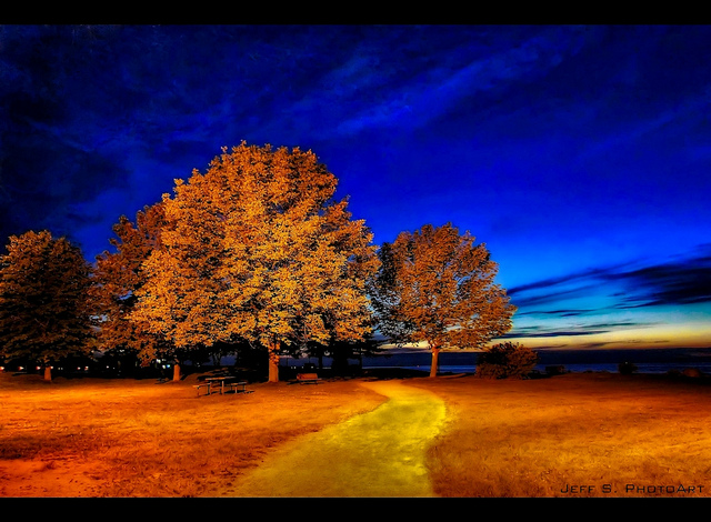 "Sunset Point Park at Night" © Jeff S. PhotoArt; Creative Commons license