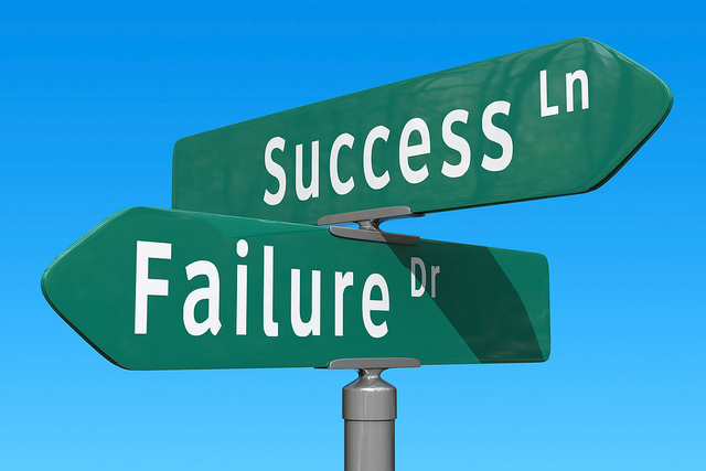 "Crossroads: Success or Failure" &copy; Chris Potter, StockMonkeys.com