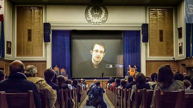 "Edward Snowden at Upper Canada College, World Affairs Conference 2015" © Roger Sheaffe; Creative Commons License