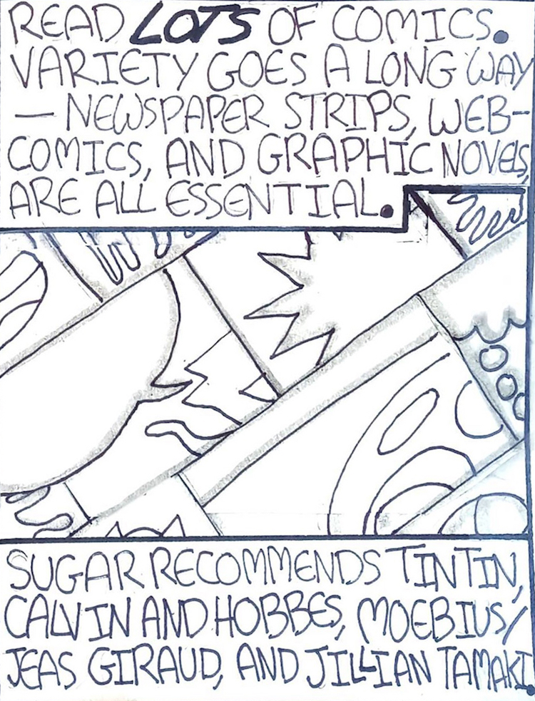 Rebecca Sugar Comic (panel 8) © Mercury-Marvin Sunderland; used by permission