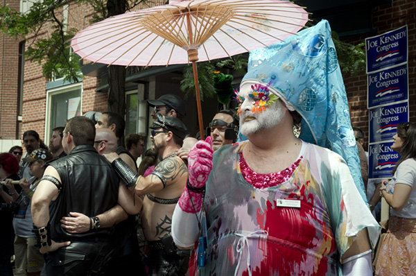 Rosetta Stone at Pride Parade &copy; Meg Birnbaum