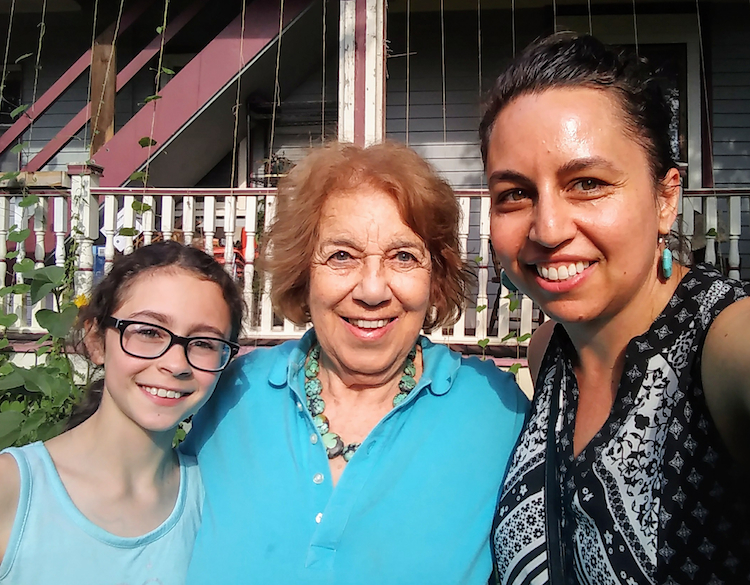 Kathleen Spivack (center), Jennifer Jean (right), and Jennifer's daughter Chloe (left) © Jennifer Jean; used by permission