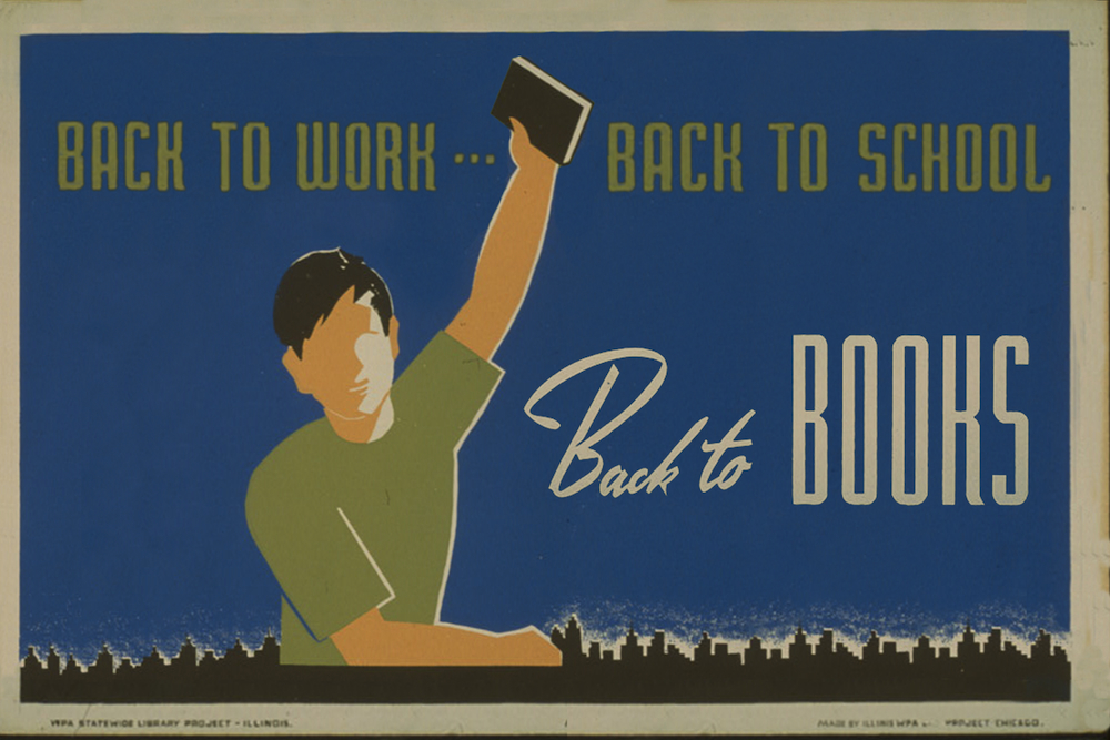 Edited WPA Literacy Poster © Federal Art Project; public domain