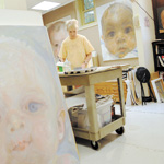 Cynthia Frost in Her Studio