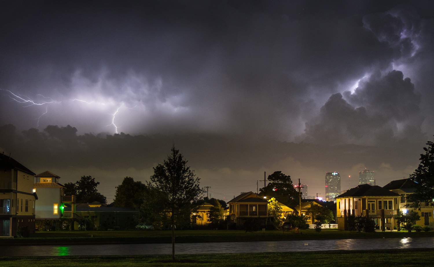 "Heat Lightning over New Orleans" © Kevin O'Mara; Creative Commons license