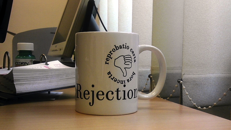 "Journal of Universal Rejection" Coffee Mug © Tilemahos Efthimiadis; Creative Commons license