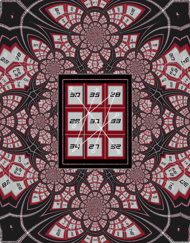 "Thelemic Magic Square" © Kyla Clay; Creative Commons license