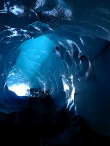 Blue ice cave in Iceland