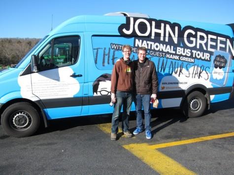 John and Hank Green on tour © Elyse Marshall