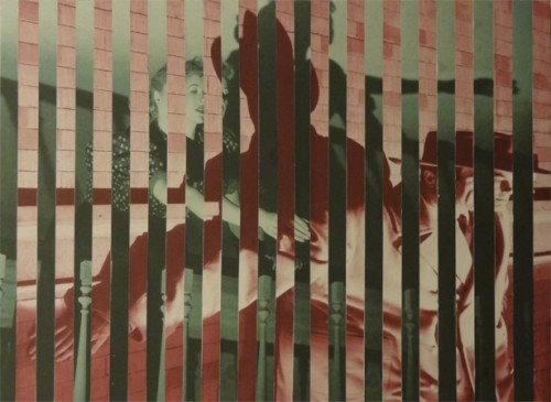 Collage showing film noir