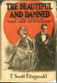 First edition cover of The Beautiful and Damned by F. Scott Fitzgerald