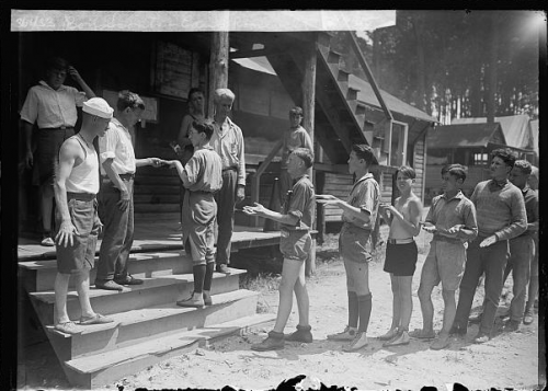 “Boys Scouts, Camp Roosevelt,” courtesy Library of Congress