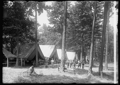 “Boys Scouts, Camp Roosevelt,” courtesy Library of Congress