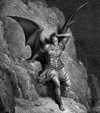 "Satan" by Gustave Doré for "Paradise Lost"; circa 1866