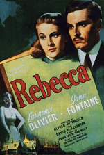 Poster for Hitchcock film of Rebecca