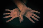 two hands two hands in the shape of a bird