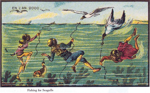 "Fishing for Seagulls," from France in the Year 2000 "Fishing for Seagulls," from France in the Year 2000