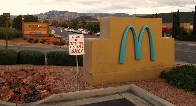 "The One and Only Turquoise Golden Arches, Sedona, Arizona" © Ken Lund