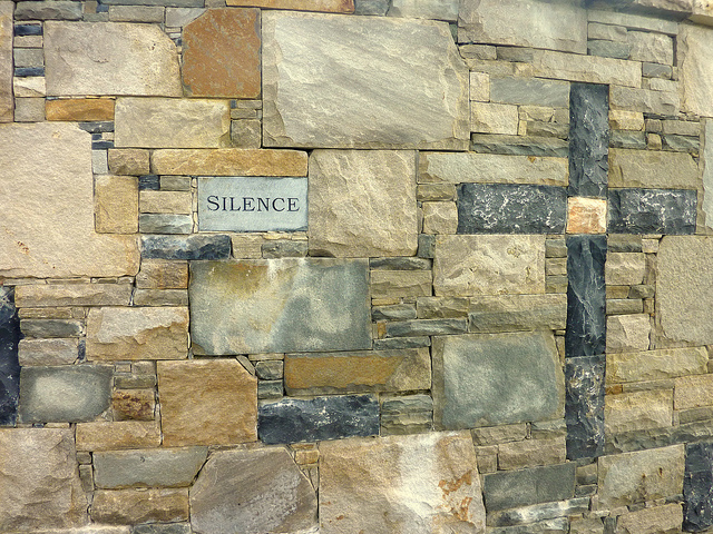 “Silence” © Sean MacEntee; Creative Commons license