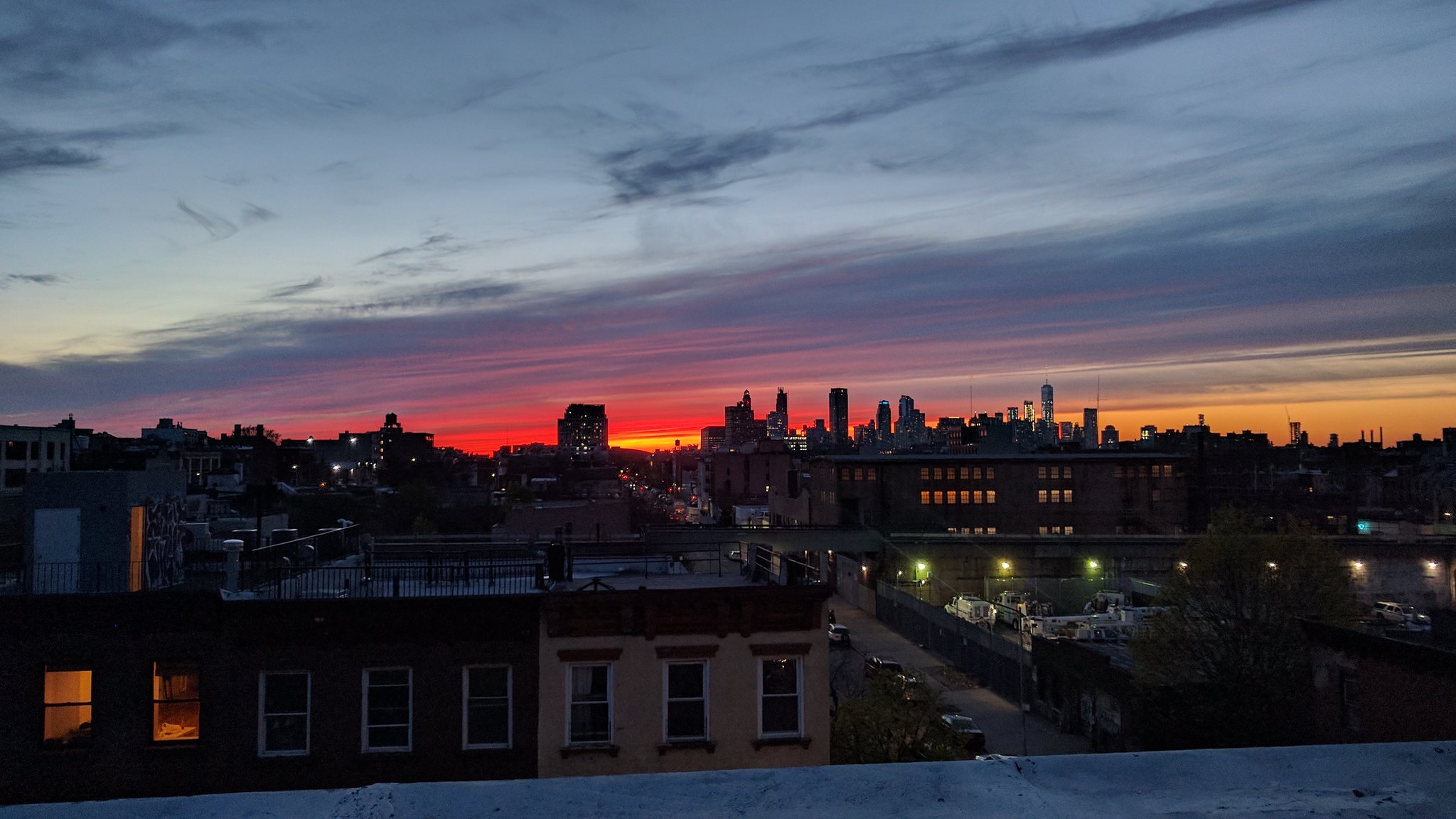 “NYC Sunset” © Drew Tarvin; Creative Commons license