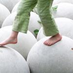 "Child Walking on Balls" &copy; D Sharon Pruitt