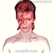 "David Bowie Aladdin Sane" (album cover)