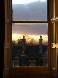 view from a window of the West of Edinburgh